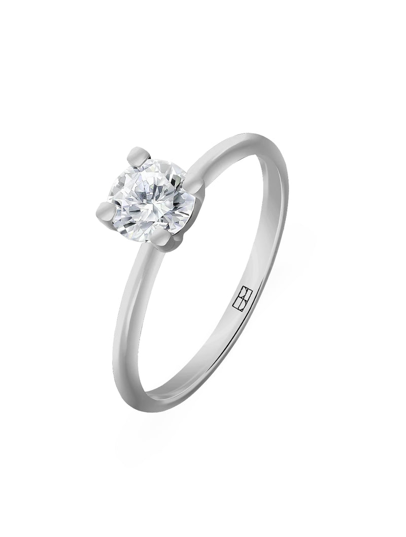 Promise N°3 18K White Gold Ring w. Diamond