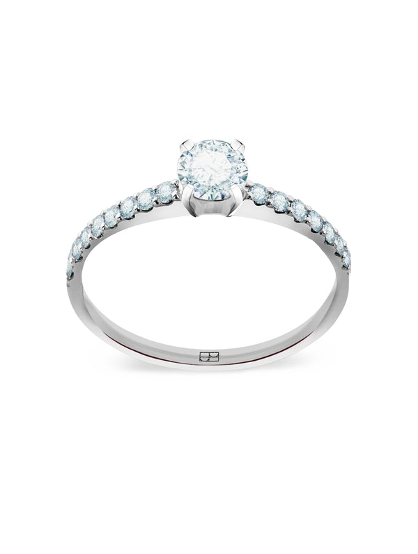 Promise N°6 18K Hvidguld Ring m. Diamanter