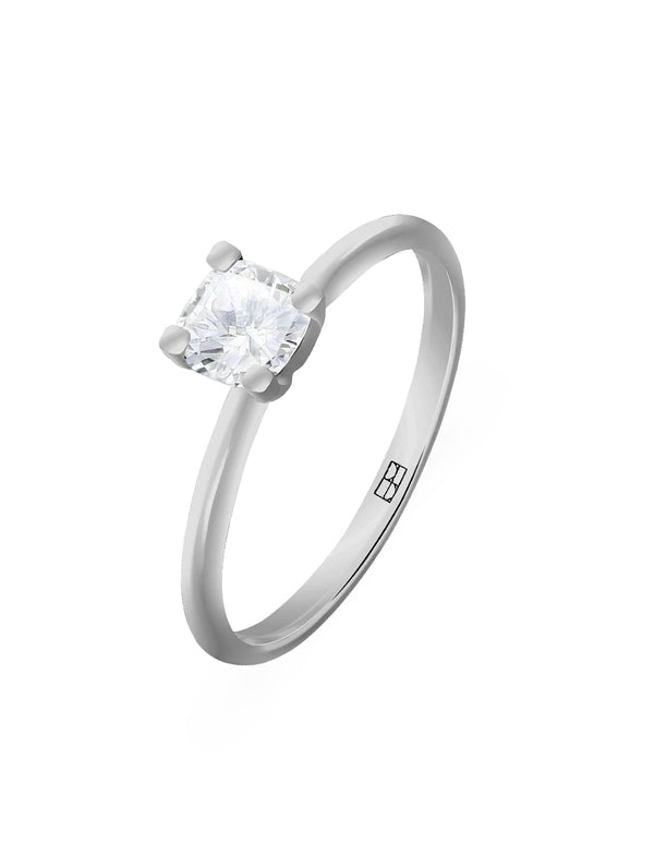 Promise N°8 18K Hvidguld Ring m. Diamanter