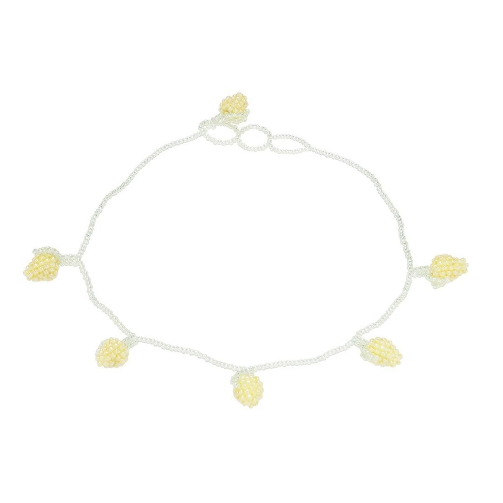 Pale Lemon Necklace Yellow Beads