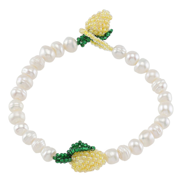 Pearly Lemon Bracelet