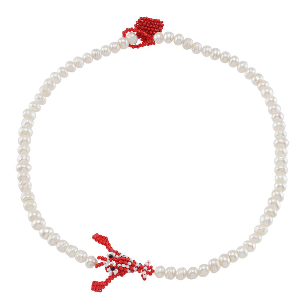 Pearly Lobster Necklace