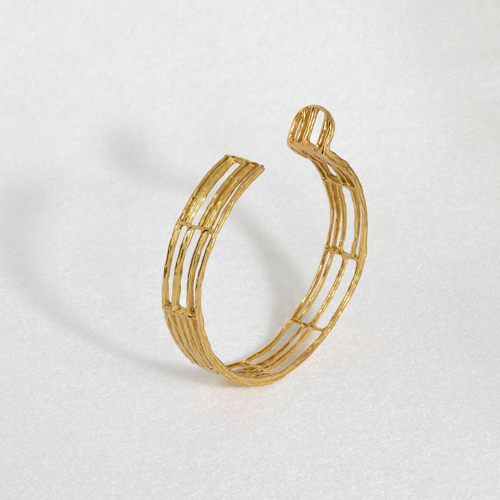 Carole Chiotasso | The Pyrgi Adjustable 18K Gold Bangle