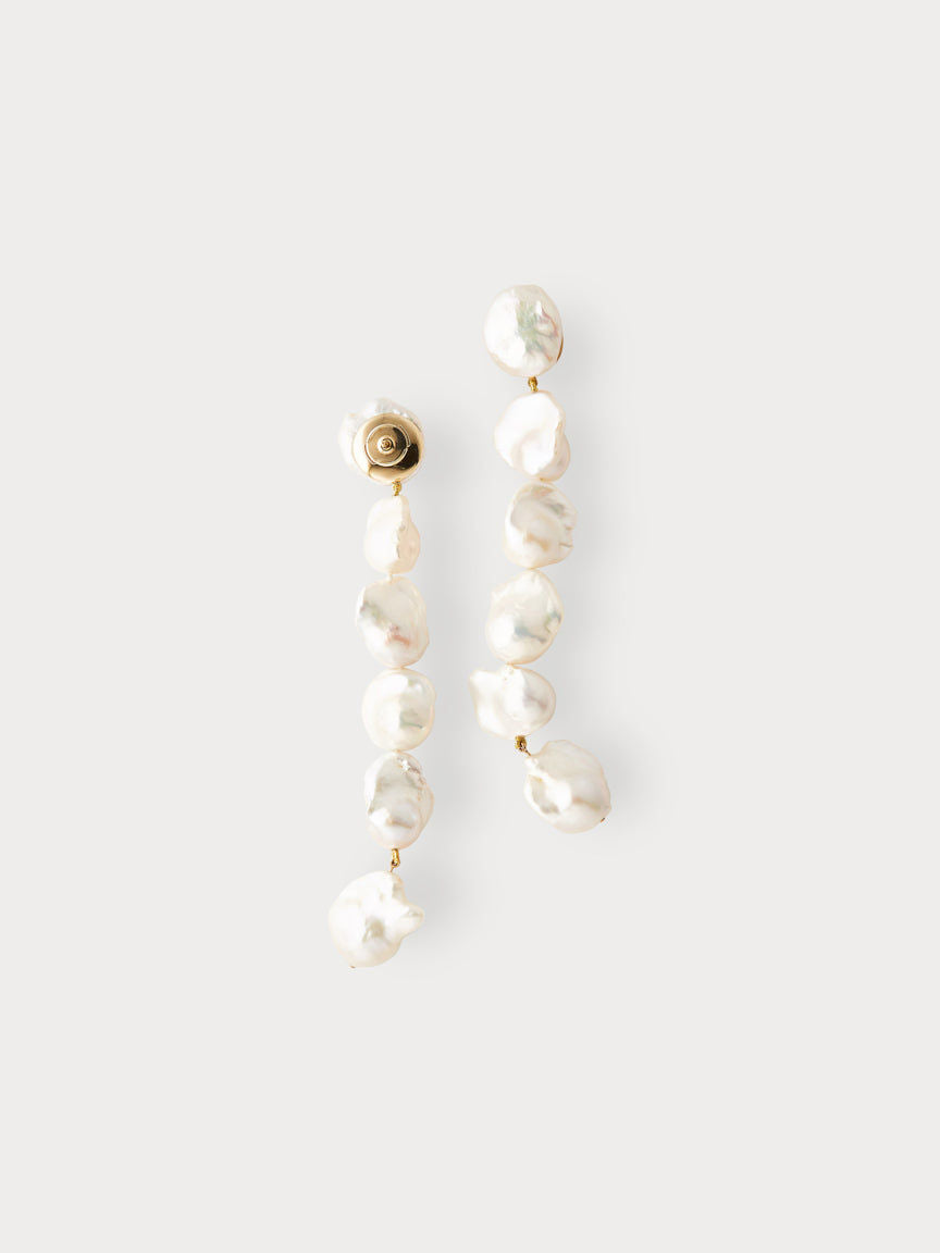 Short Baroque Lariat Earrings (Pre-Order)