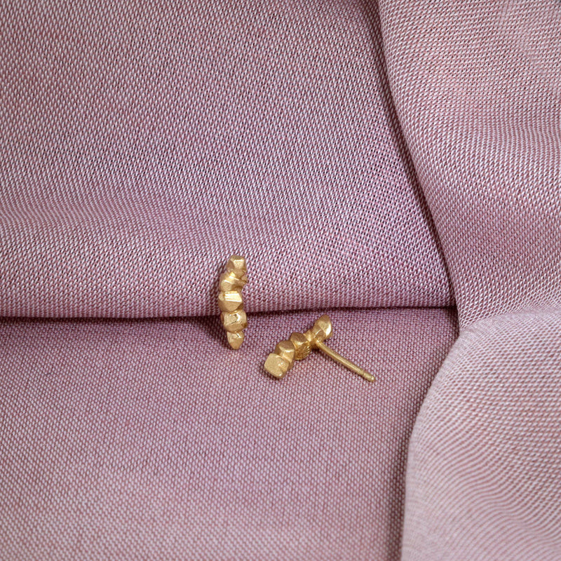 Nugget Climber Earring Gold