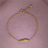 Delicate Nugget Bracelet Gold
