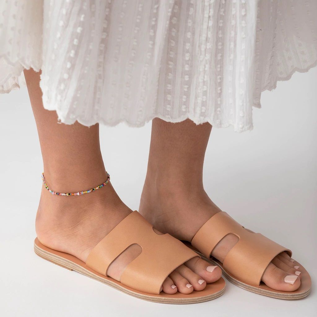 Petit Alaia Gold Plated Anklet w. Mixed coloured Beads