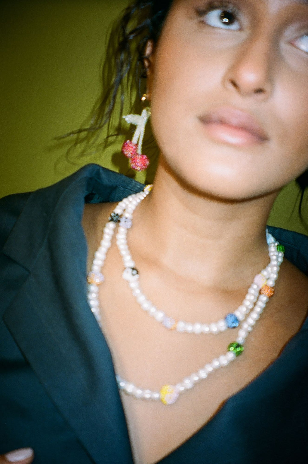 Pearly Smiley Necklace