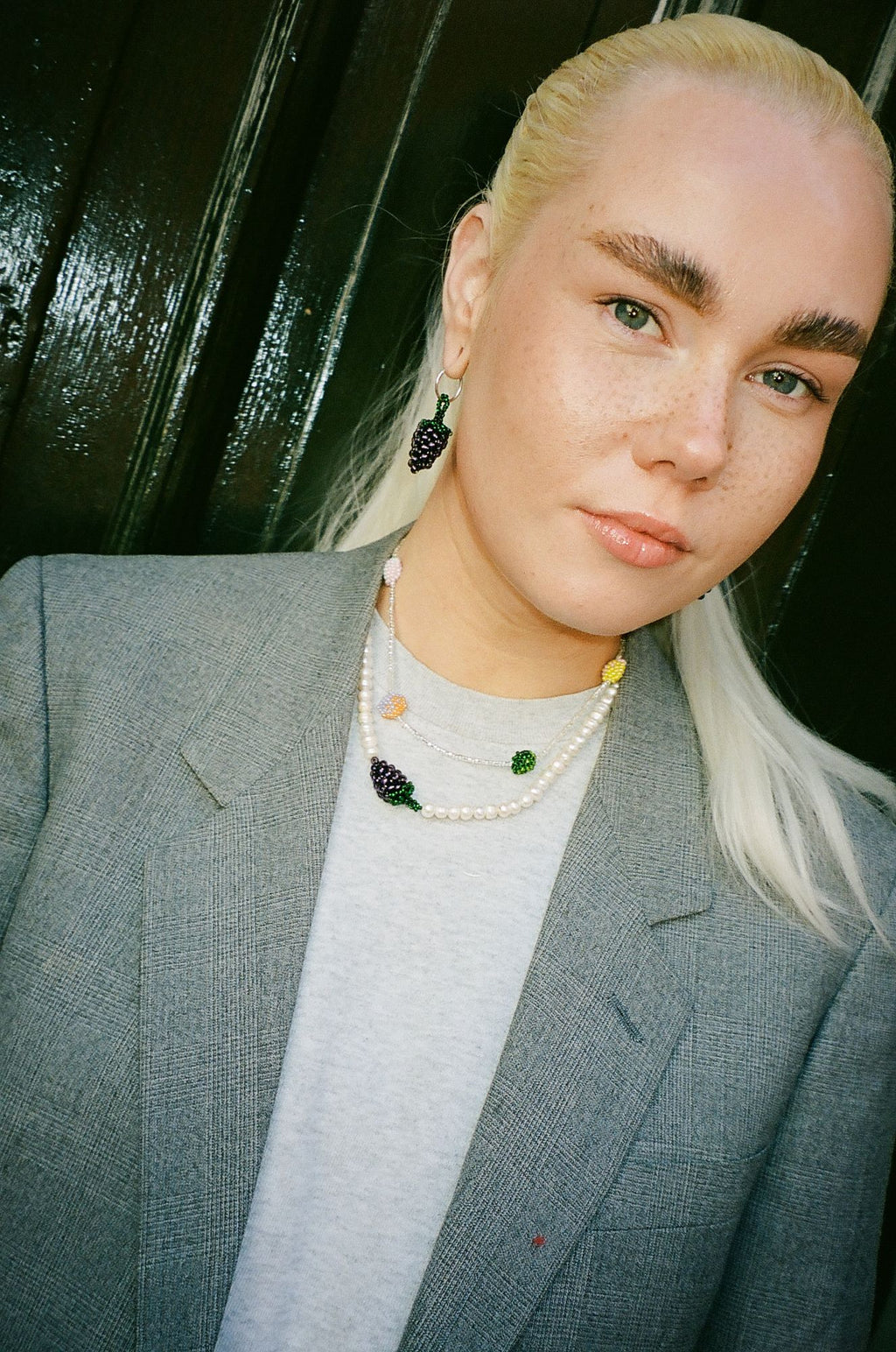 Pearly Grape Necklace