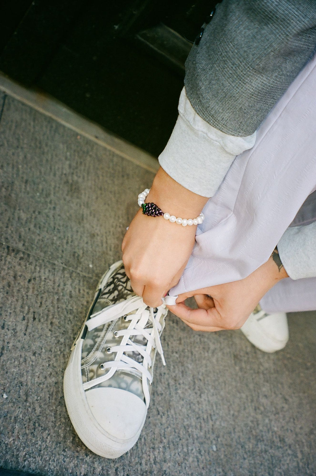 Pearly Grape Bracelet