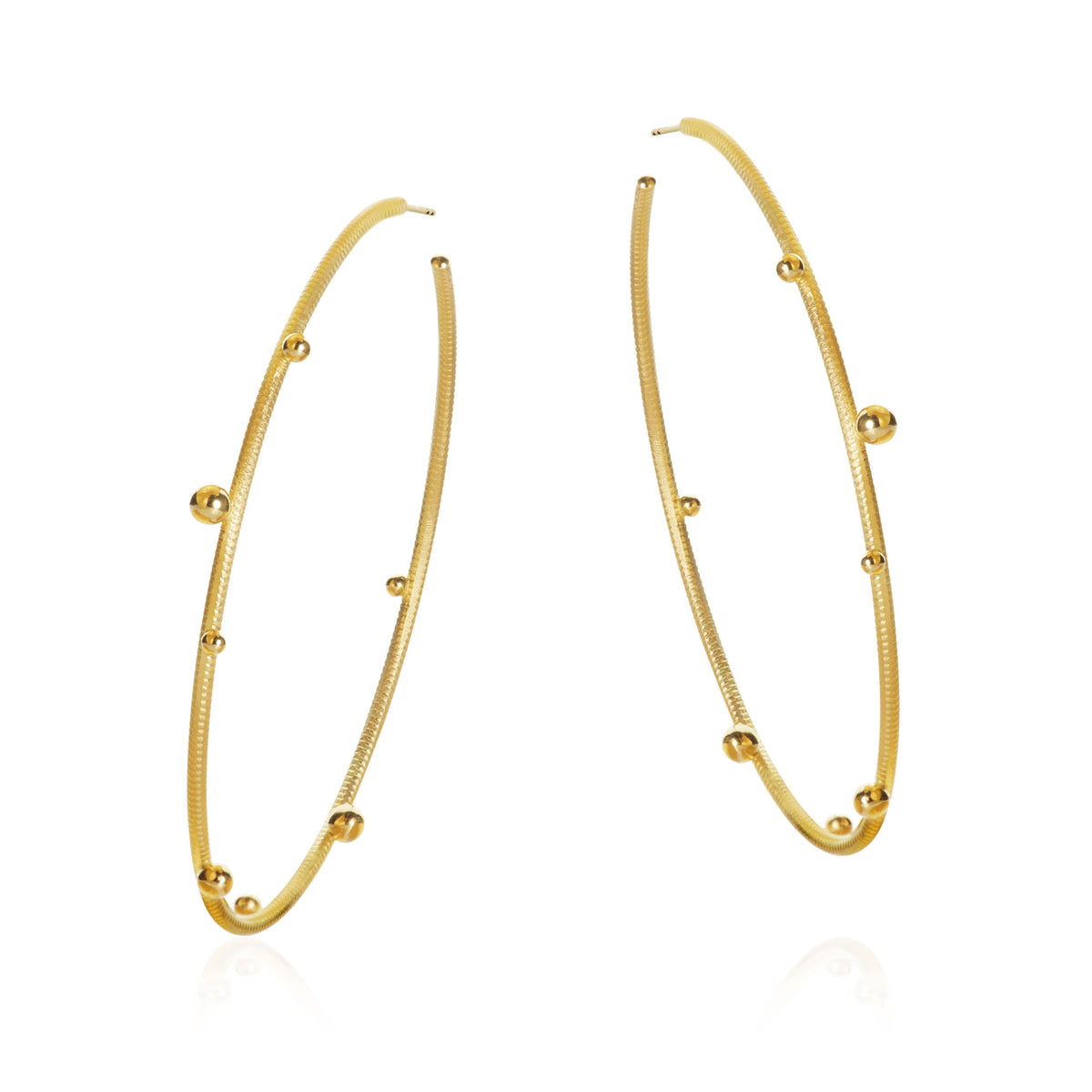 Mega Delphis 18K Guld Hoops