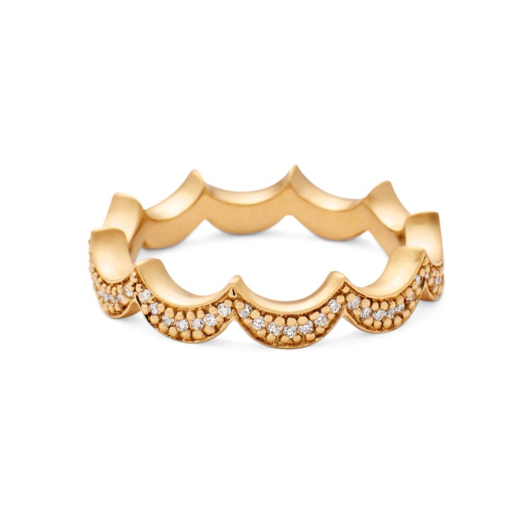 Royal Goldring aus 18K I Diamanten