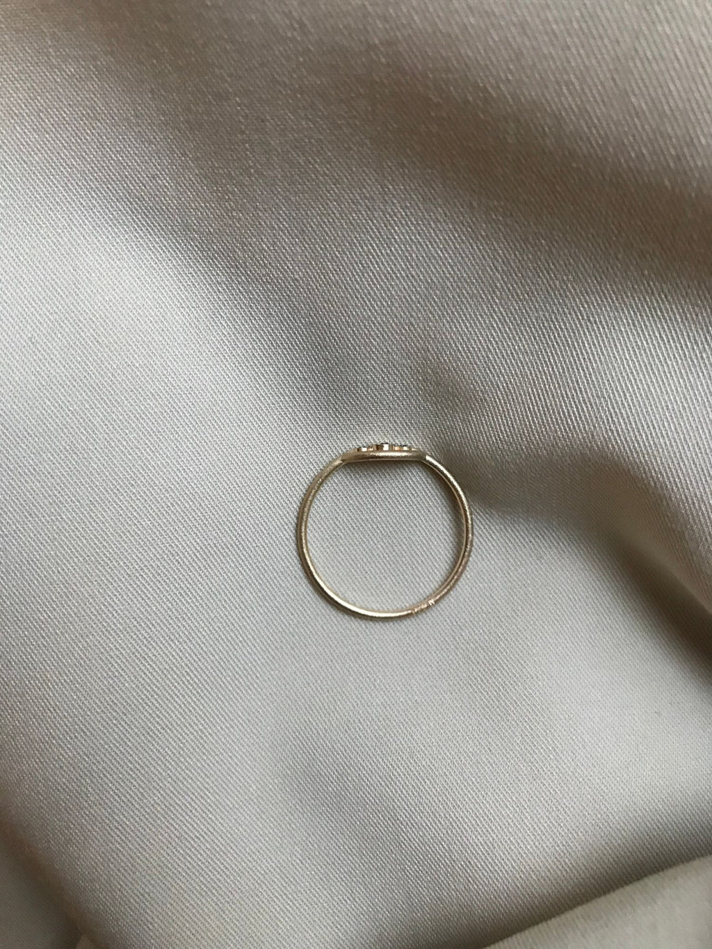 RAINBOW Colored 14K Gold Ring w. Diamond