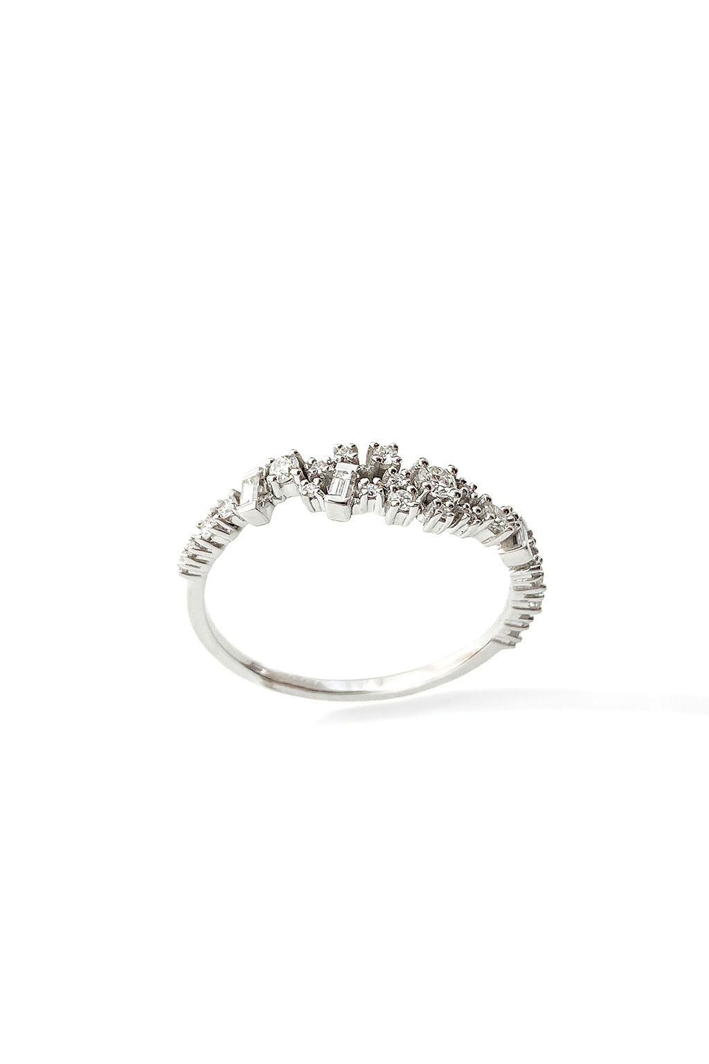 Rain 18K Whitegold Ring w. Diamonds