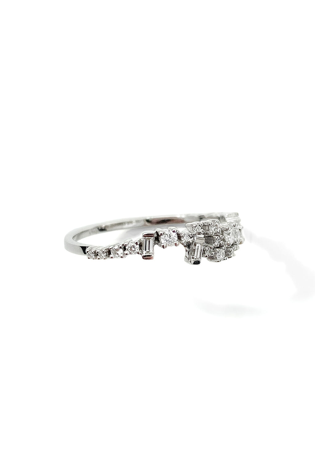 Rain 18K Whitegold Ring w. Diamonds