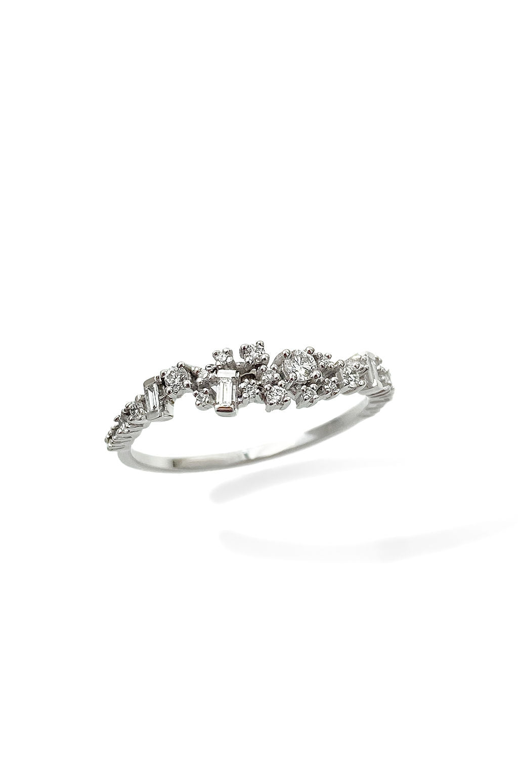 Rain 18K Whitegold Ring w. Diamonds