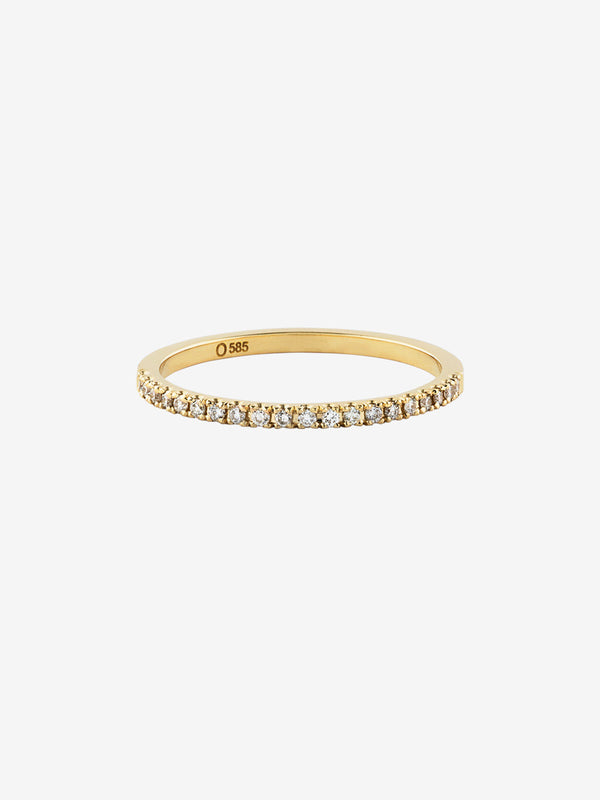 Eternity Ring aus 14K Gold, Weißgold oder Rosegold I 0.12 Kt. Diamanten