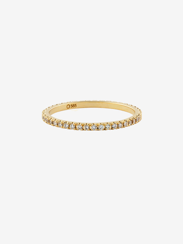 Full Eternity Ring aus 14K Gold, Weißgold oder Rosegold I 0.25 Kt. Diamanten
