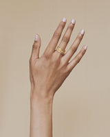 Set of seven stacked 'Chapters'  18K Guld Ring