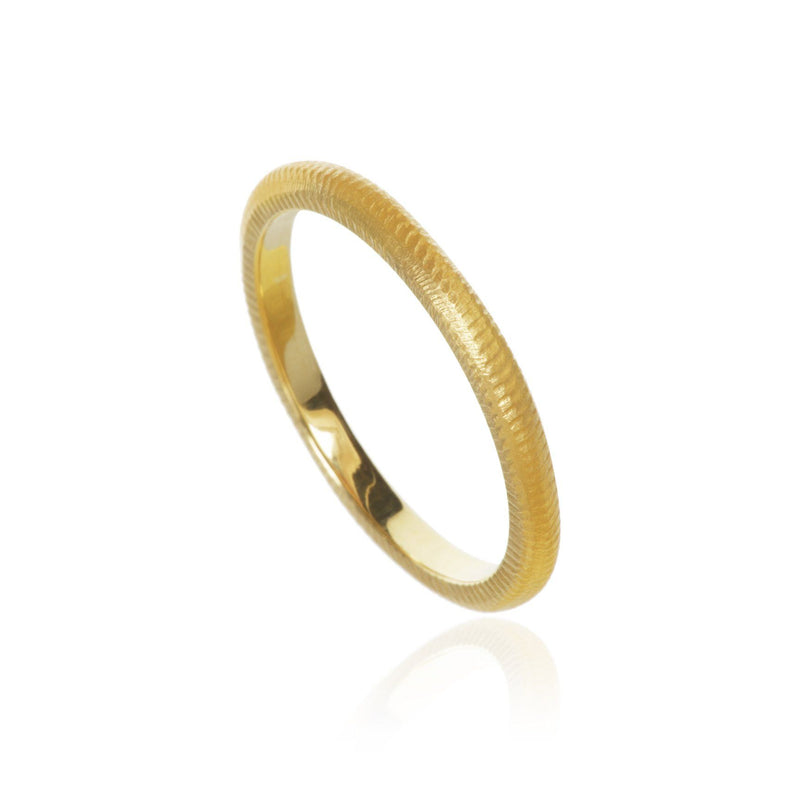 Curve 2 mm 18K Guld Ring
