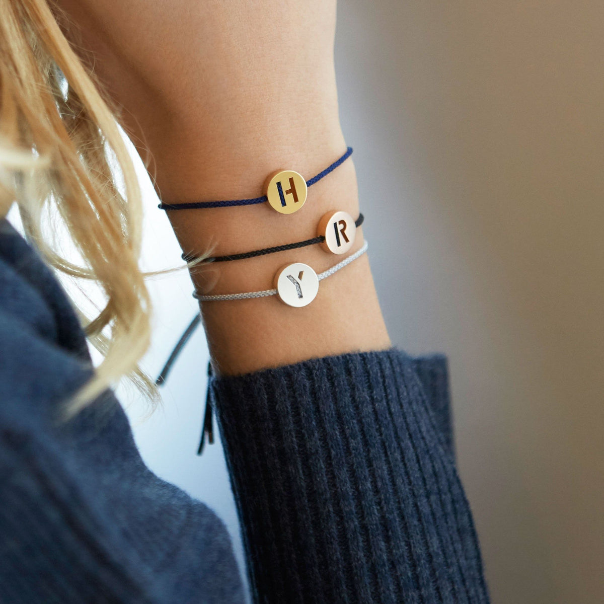 ABC's - E 18K Forgyldt Armbånd