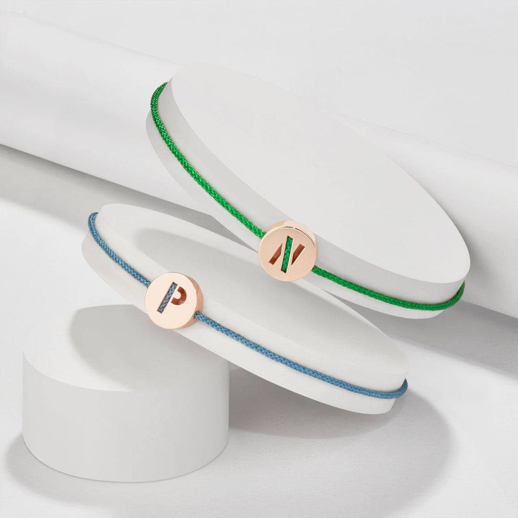 ABC's - P 18K Forgyldt Armbånd