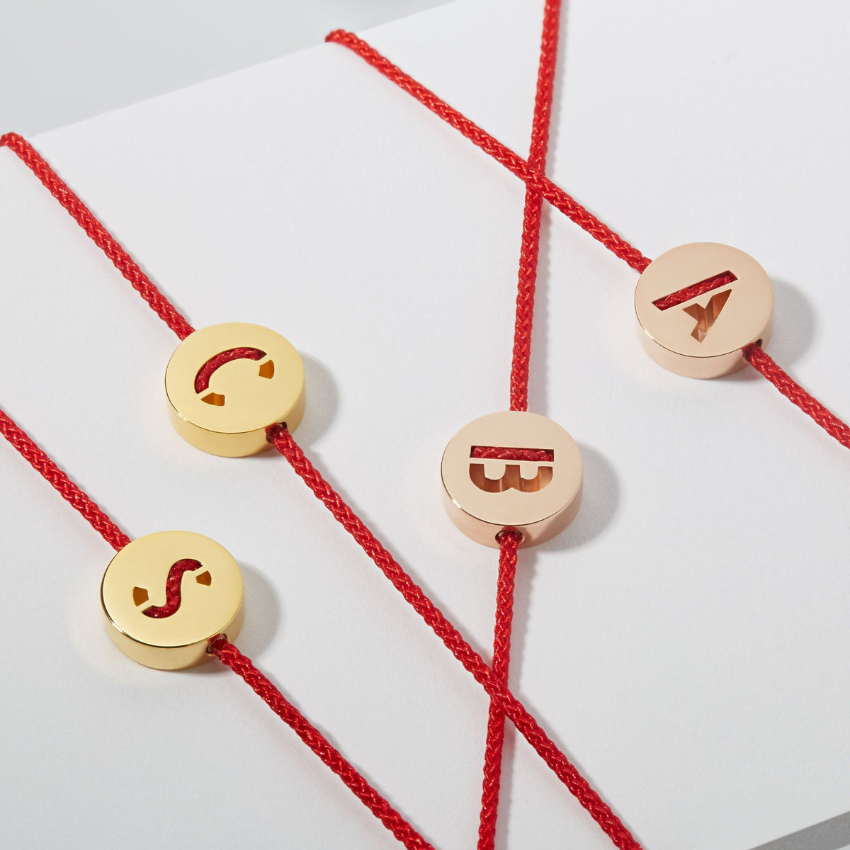 ABC's - S 18K Gold Plated Bracelet