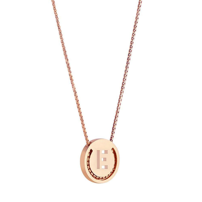 ABC's - E 18K Gold Plated Necklace