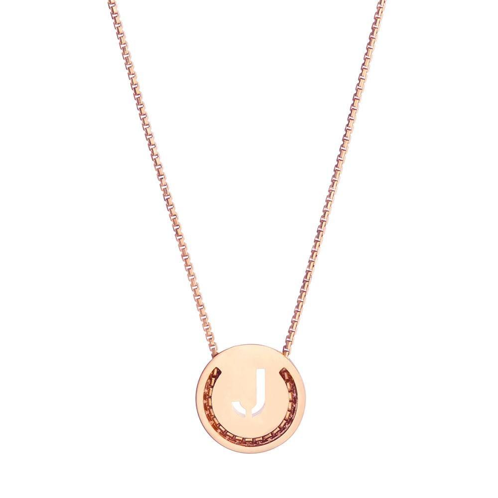 ABC Halskette - J - 18 Kt. Gelbgold-Vermeil