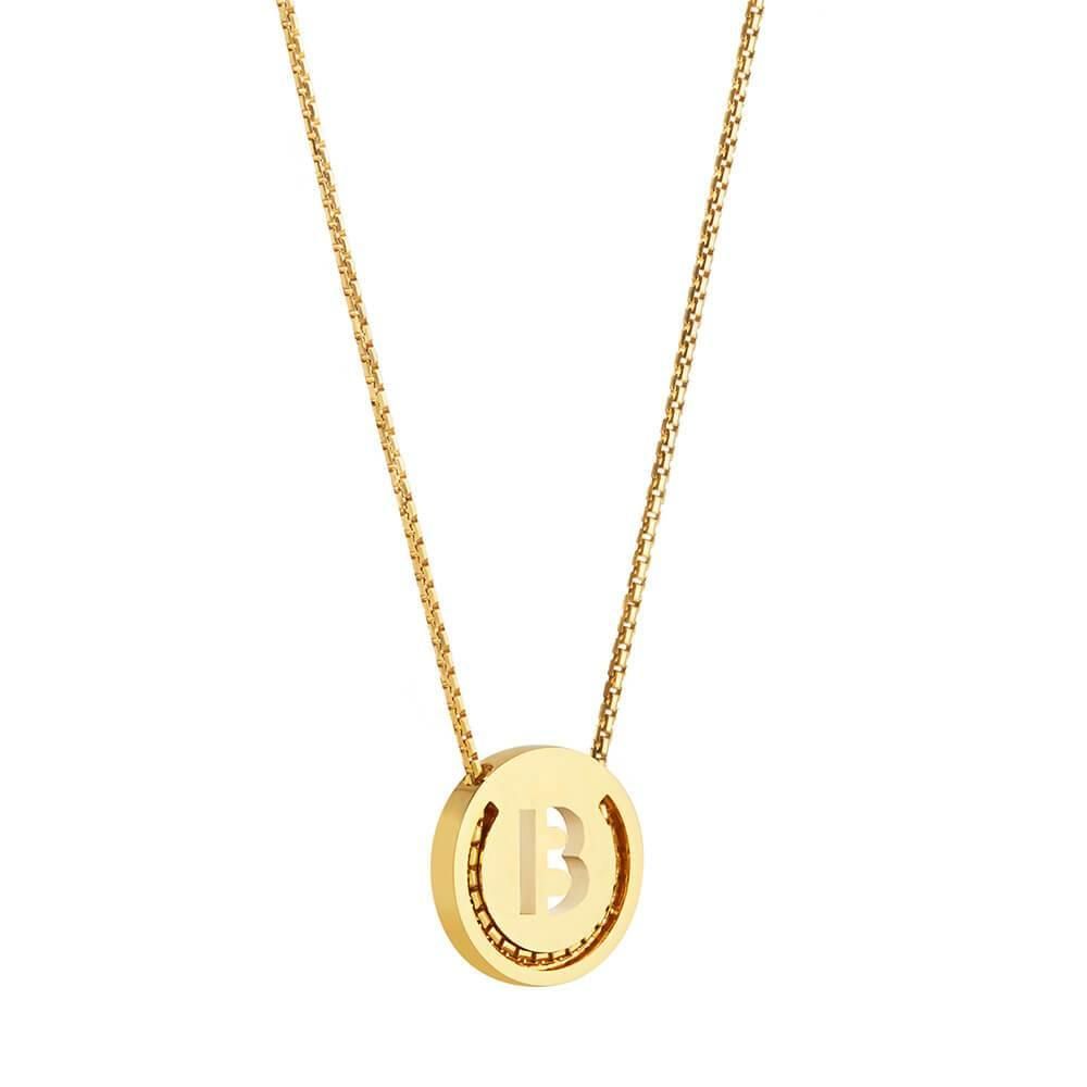ABCs - B 18k Gold Plated Halskette