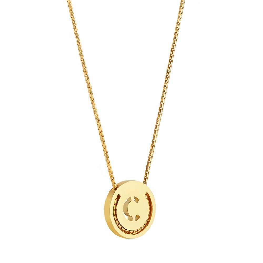 ABCs - C 18K Gold Plated Halskette