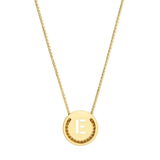 ABC's - E 18K Gold Plated Necklace