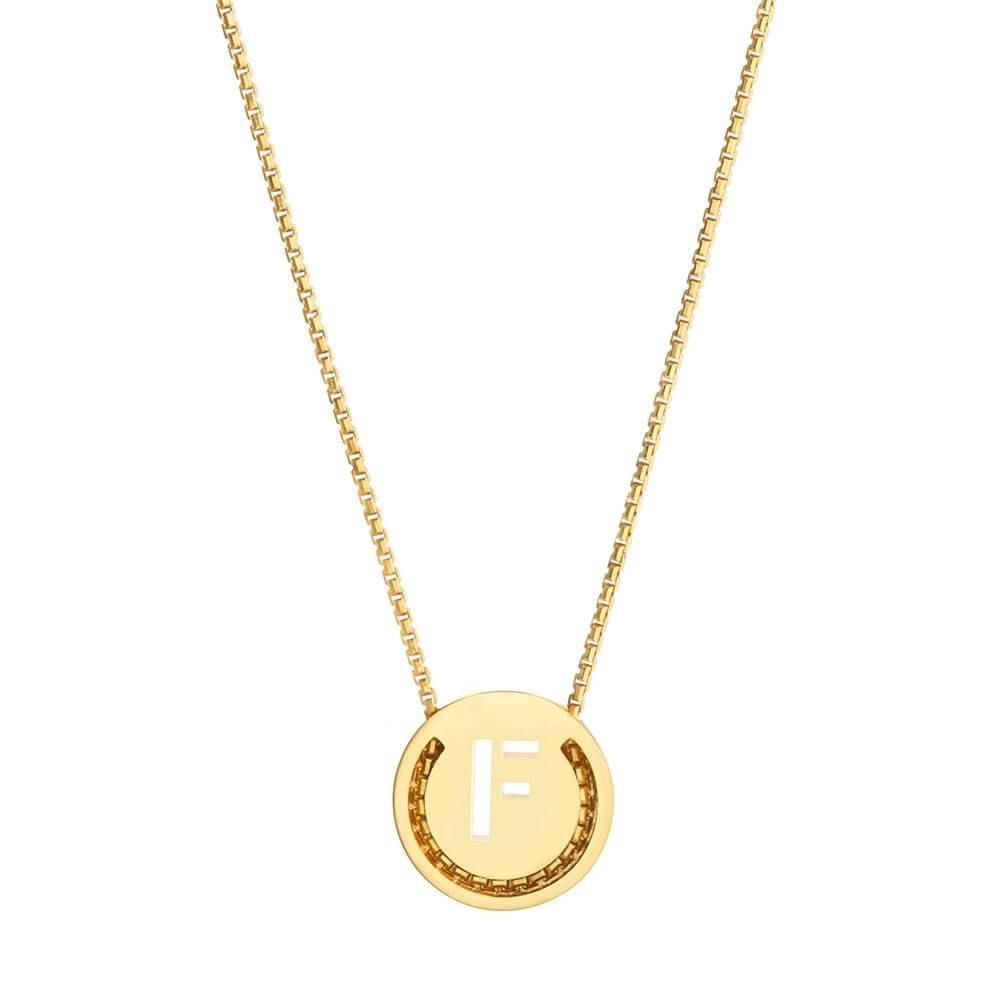 ABCs - F 18k Gold Plated Halskette