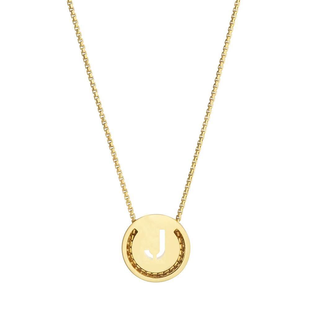 ABCs - J 18K Gold Plated Halskette