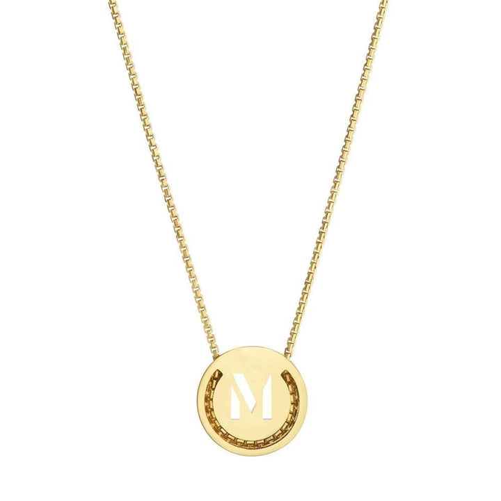 ABC's - M 18k Gold Plated Halskette
