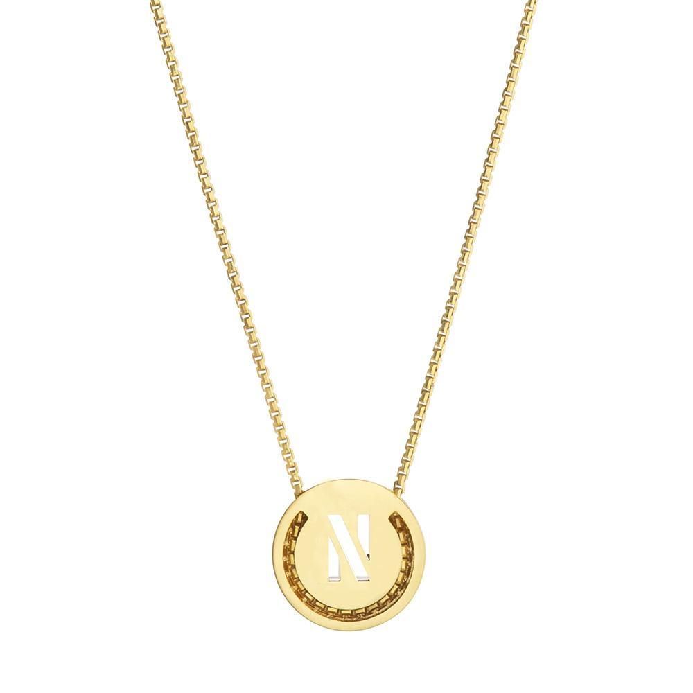 ABC's - N 18K Gold Plated Necklace