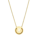 ABC's - N 18K Gold Plated Necklace
