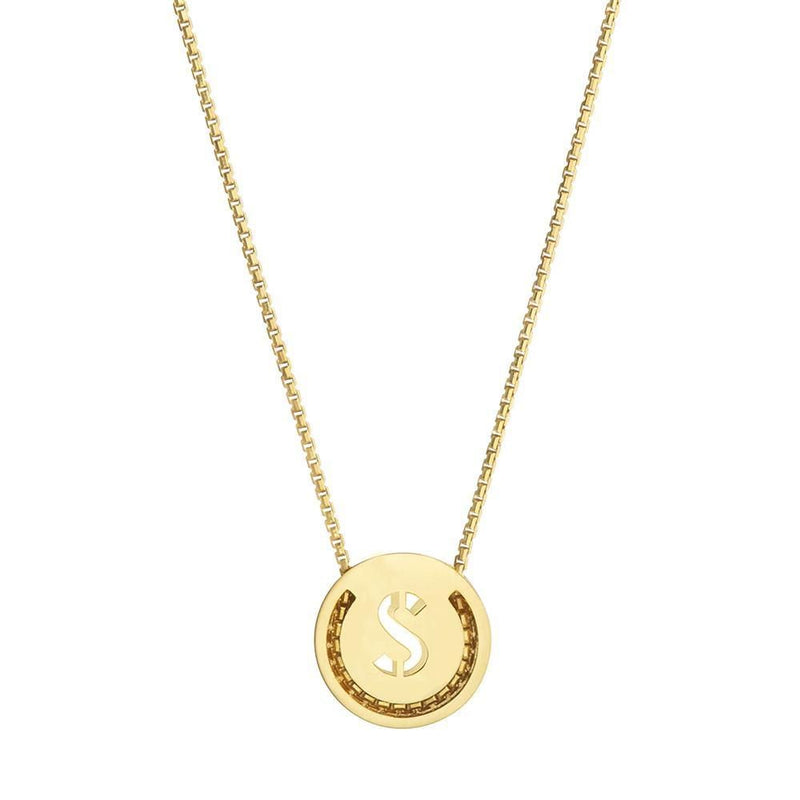 ABC's - S 18K Gold Plated Necklace