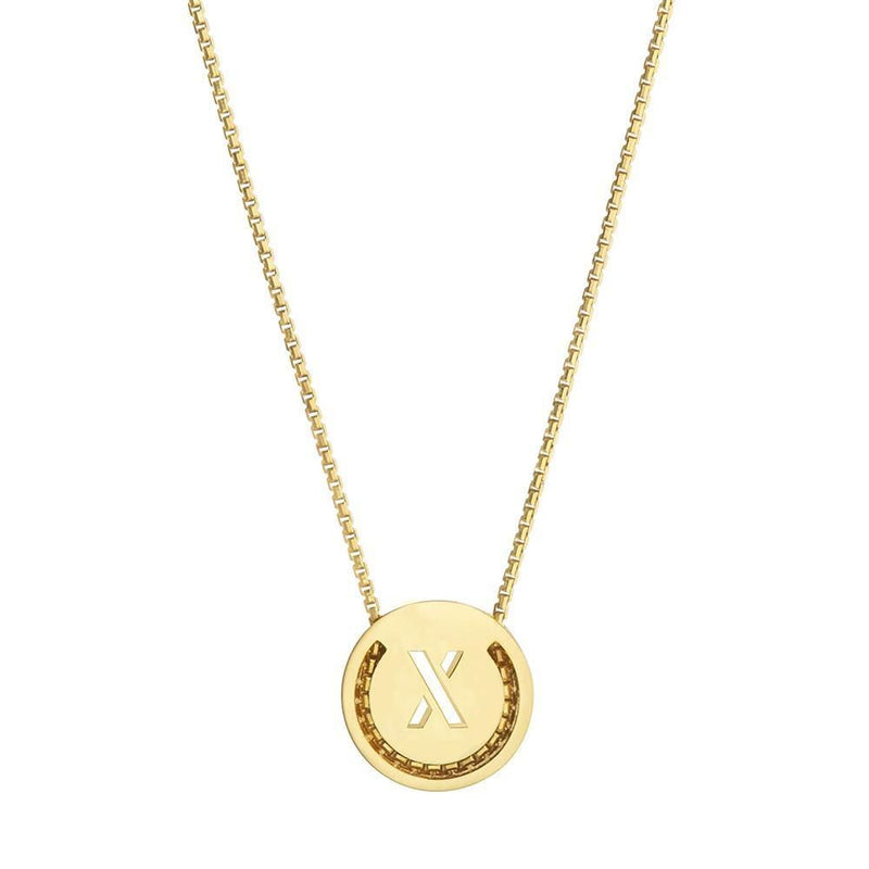 ABC's - X 18K Gold Plated Necklace