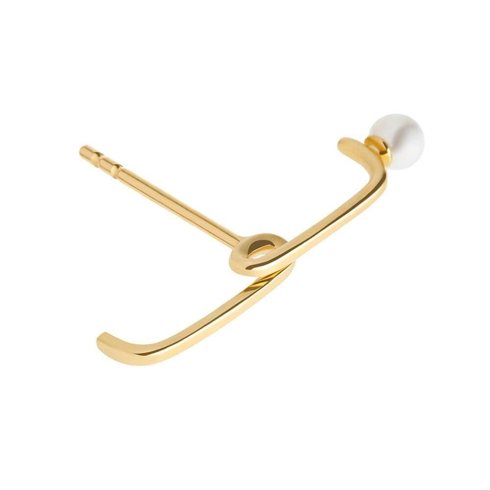 Astra Zenith 18K Guld Øreringe m. Perle