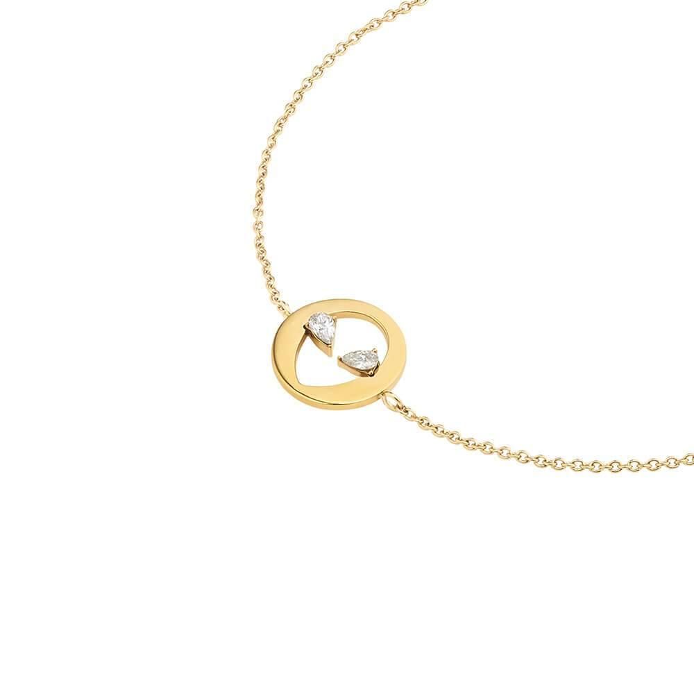 Cosmo martian 18K Gold plattiert Armband w. Zirkonia