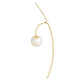 Cosmo Meridian 18K Gold Earrings w. Pearl