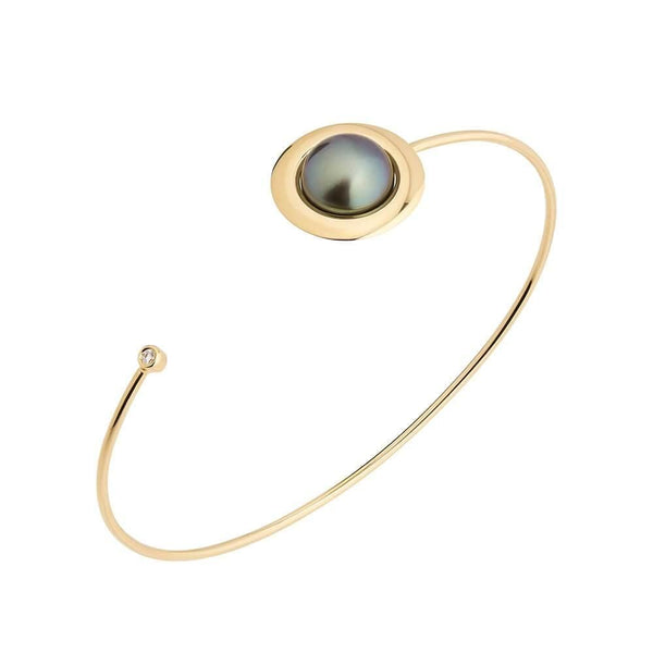 Cosmo Orion 18K Guld Armring m. Perle & Diamant