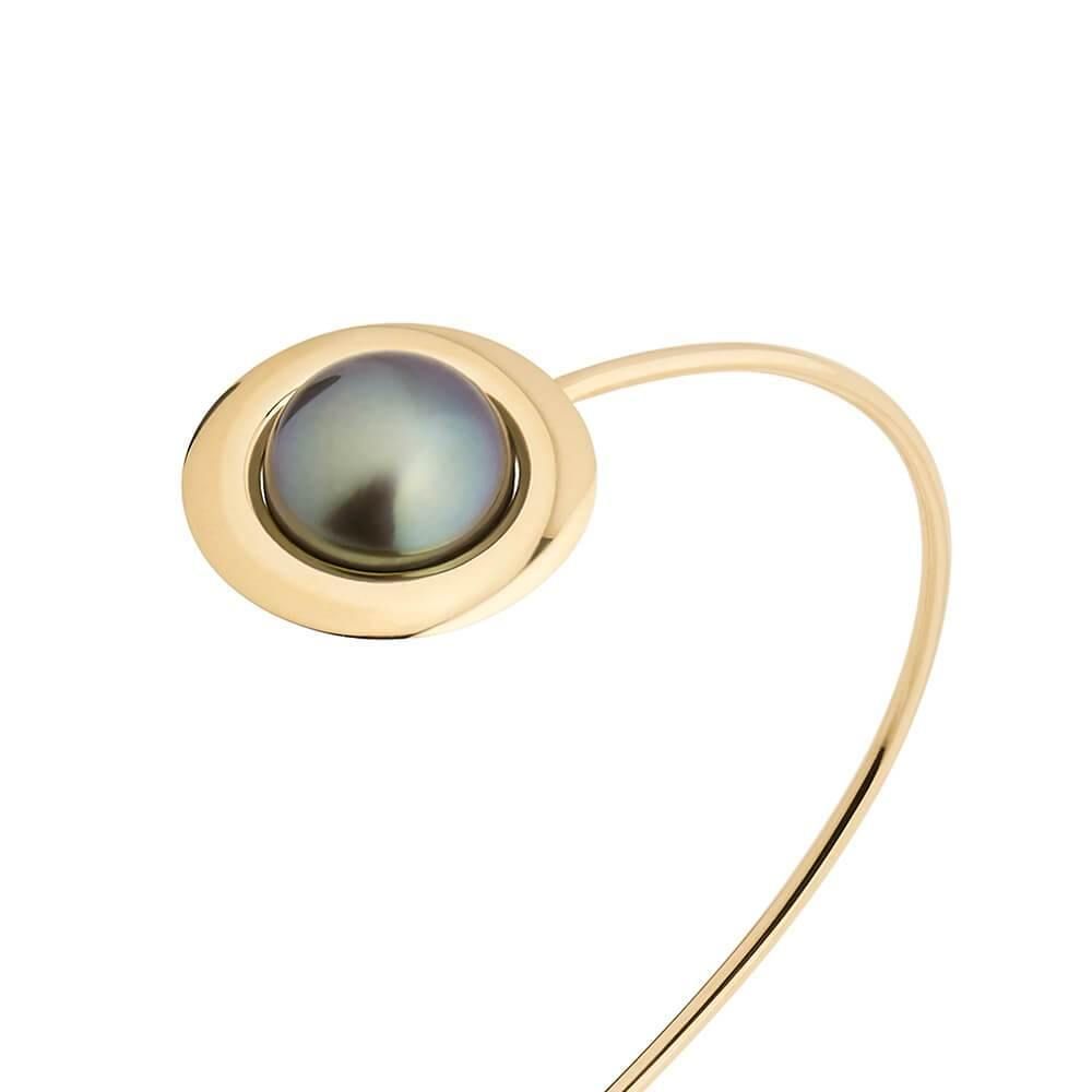 Cosmo Orion 18K Gold Armreifen w. Pearl & Diamond