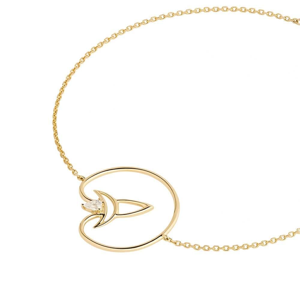 Cosmo Voyager Chain 18K Gold Plated Bracelet w. Zirconia