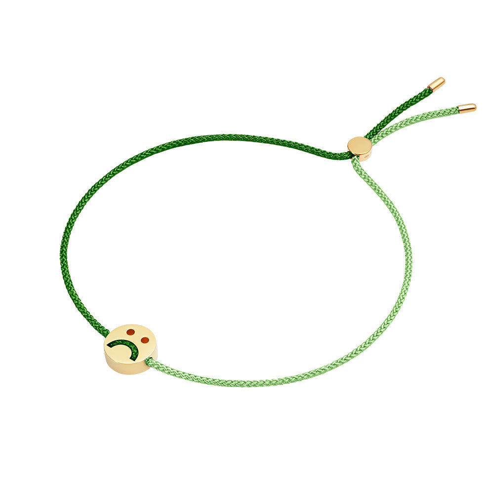 FRIENDS Turn Me Over Moss Green & Green 18K Gold Plated Bracelet