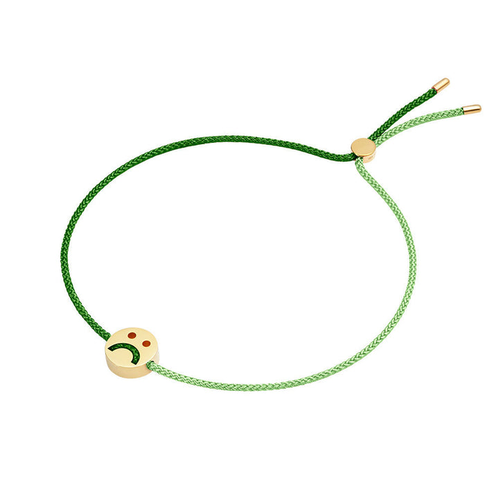 Freunde drehen mich über Moss Green & Green mit 18K Gold -Plattal -Armband