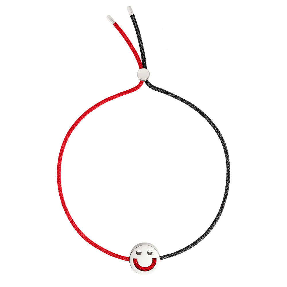 FRIENDS Turn Me Over Red & Black 18K Gold Plated Bracelet