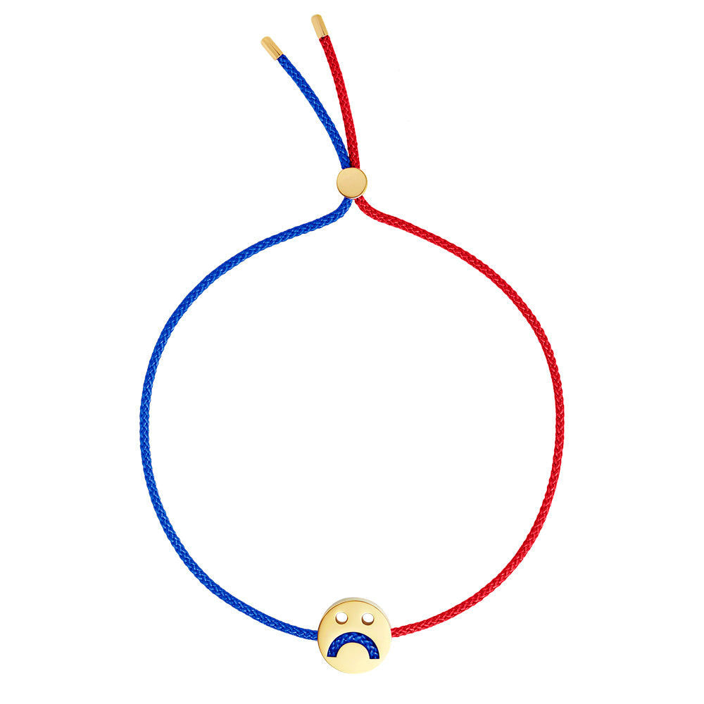 FRIENDS Turn Me Over Red & Blue 18K Gold Plated Bracelet