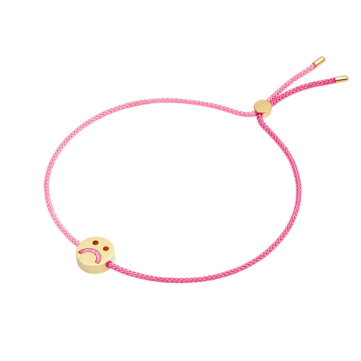 Freunde drehen mich über Rose Pink 18k Gold Plattes Armband